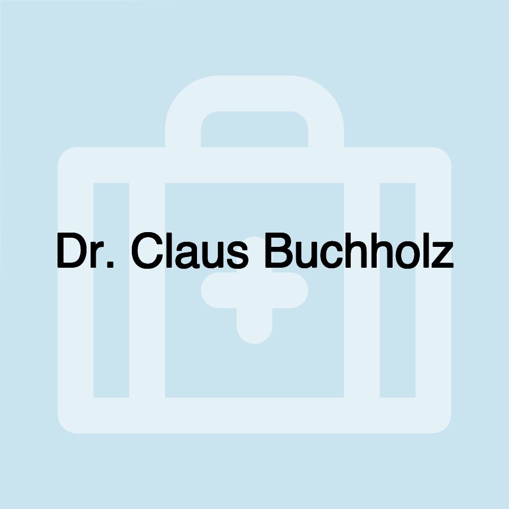 Dr. Claus Buchholz