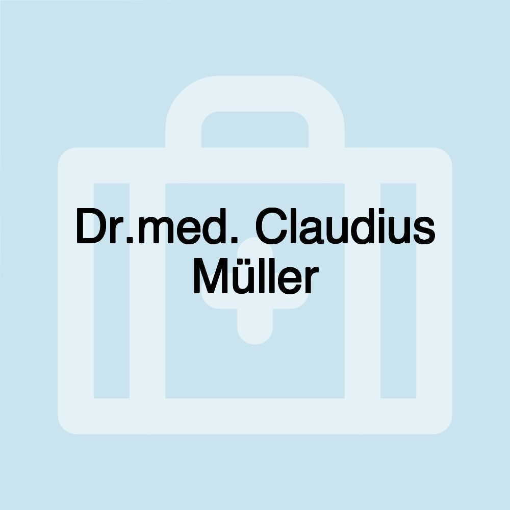 Dr.med. Claudius Müller