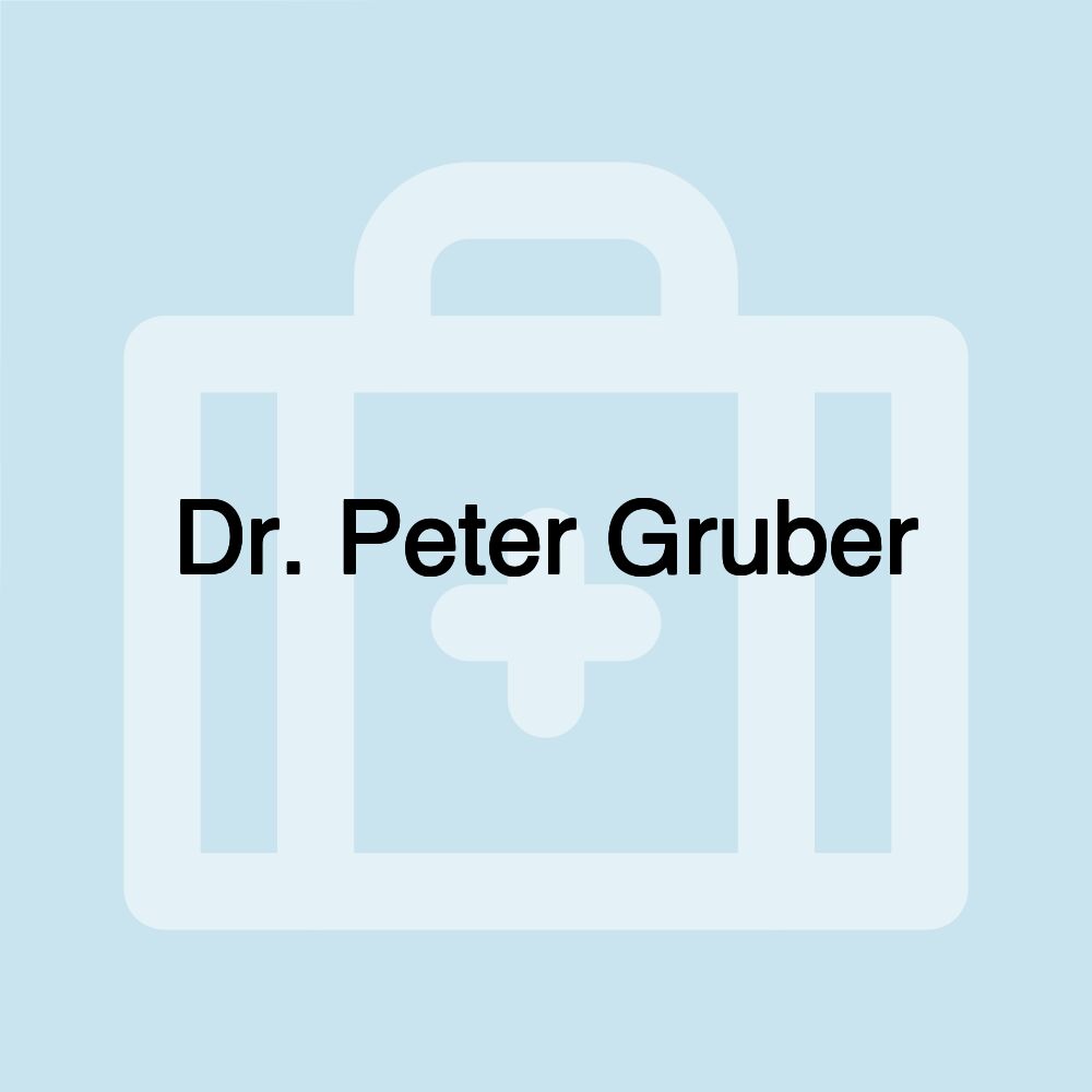 Dr. Peter Gruber