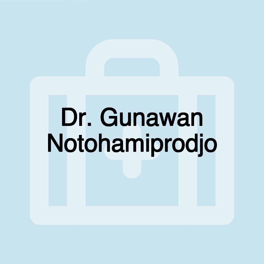 Dr. Gunawan Notohamiprodjo