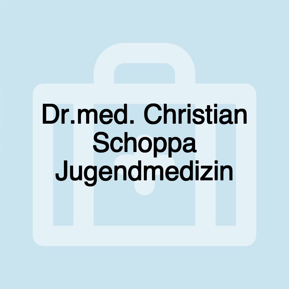 Dr.med. Christian Schoppa Jugendmedizin