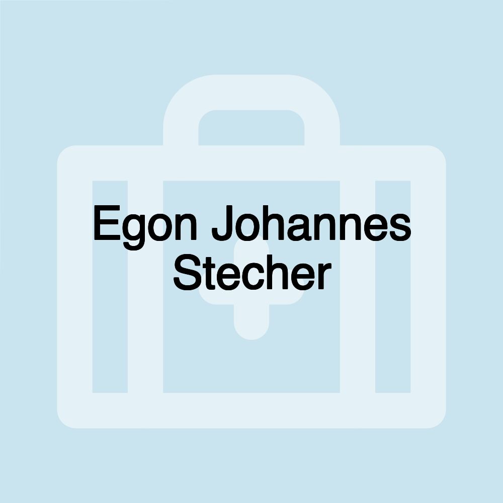 Egon Johannes Stecher