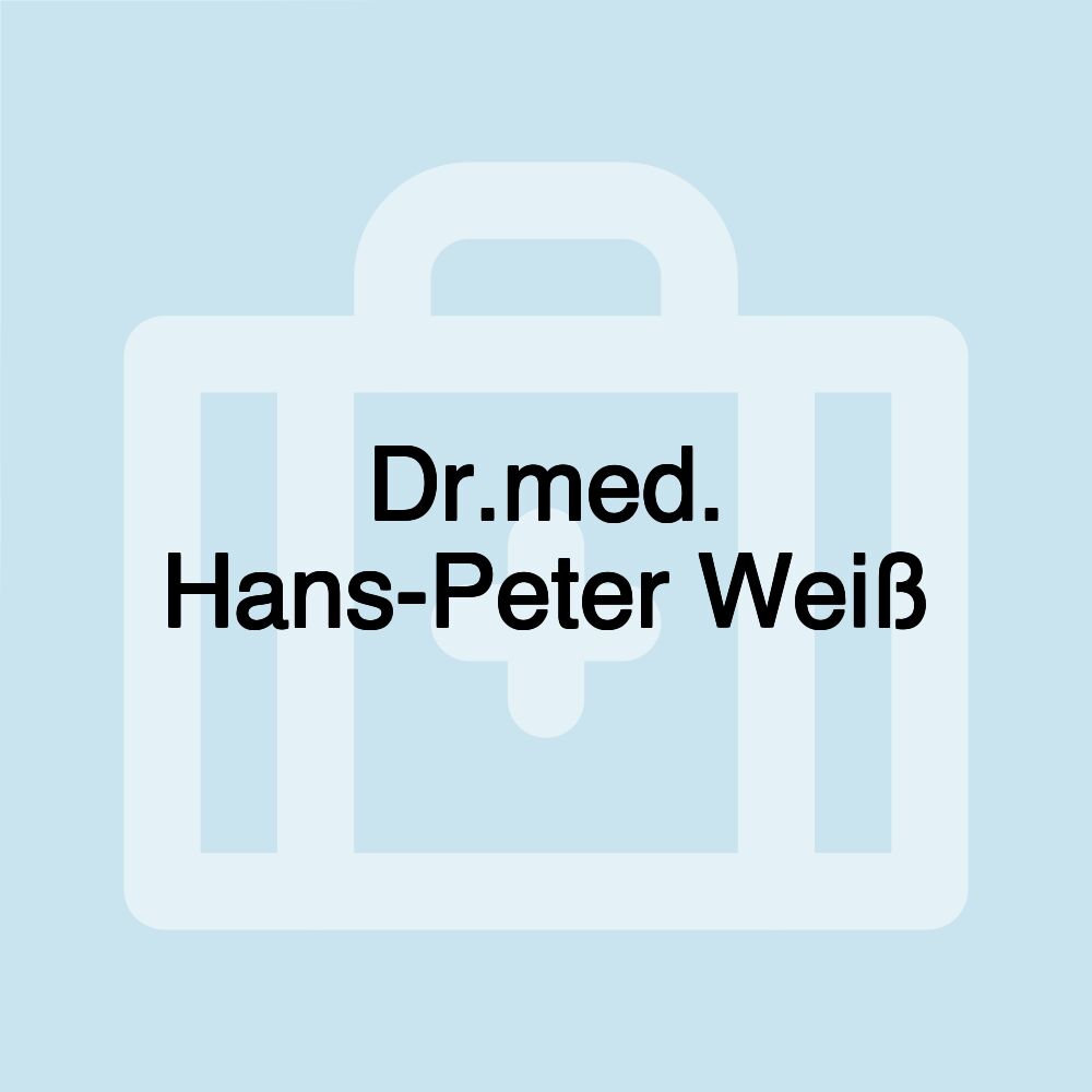 Dr.med. Hans-Peter Weiß