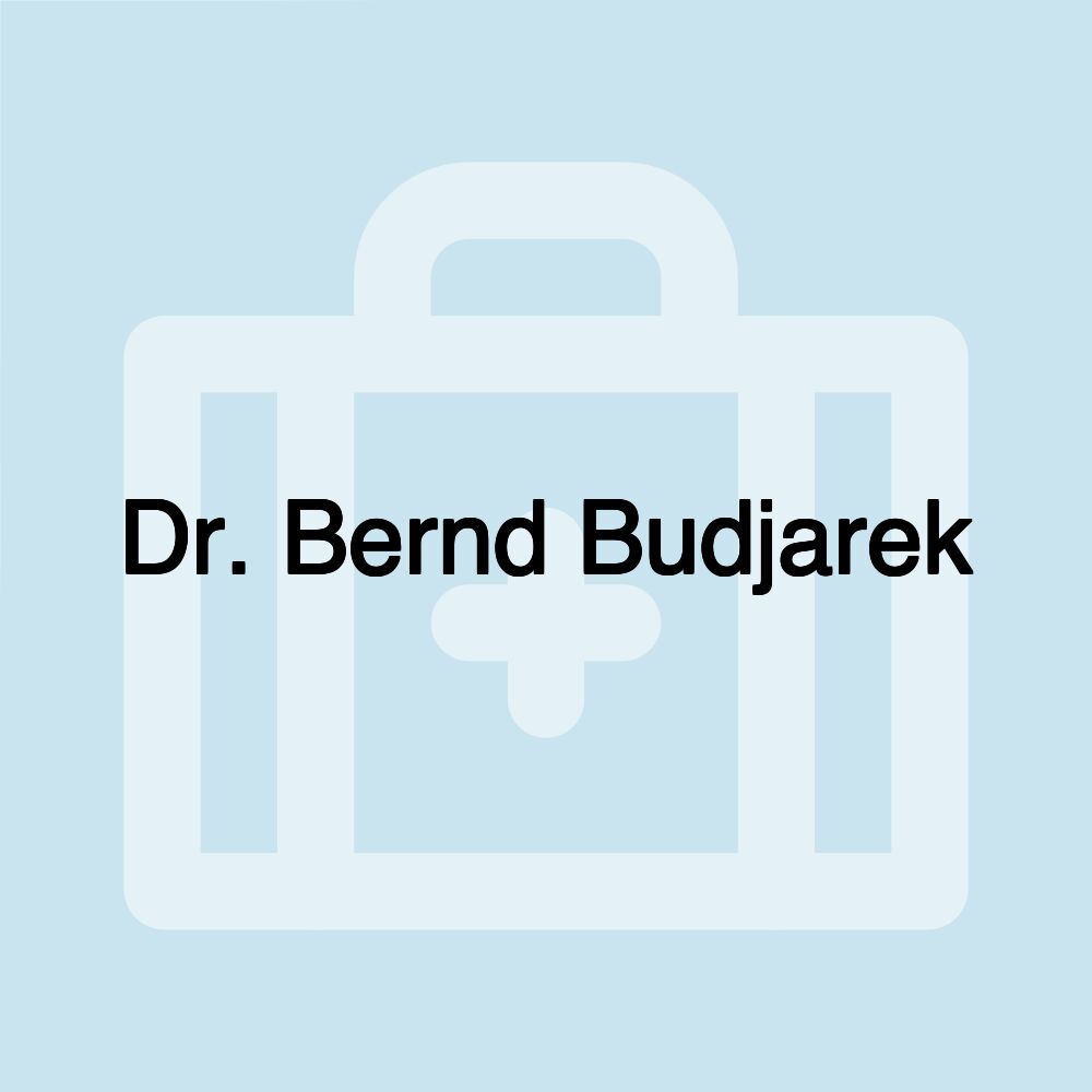 Dr. Bernd Budjarek