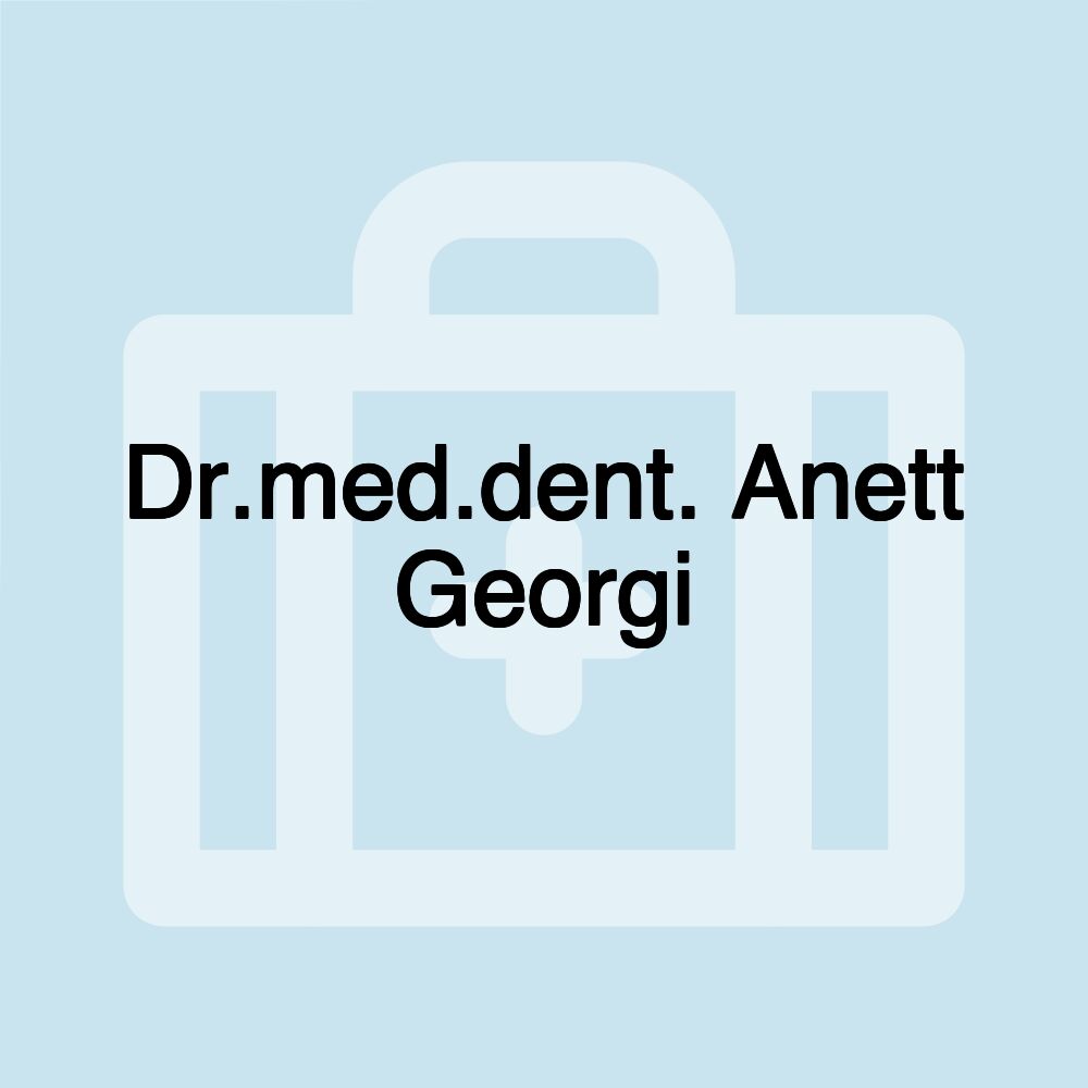 Dr.med.dent. Anett Georgi