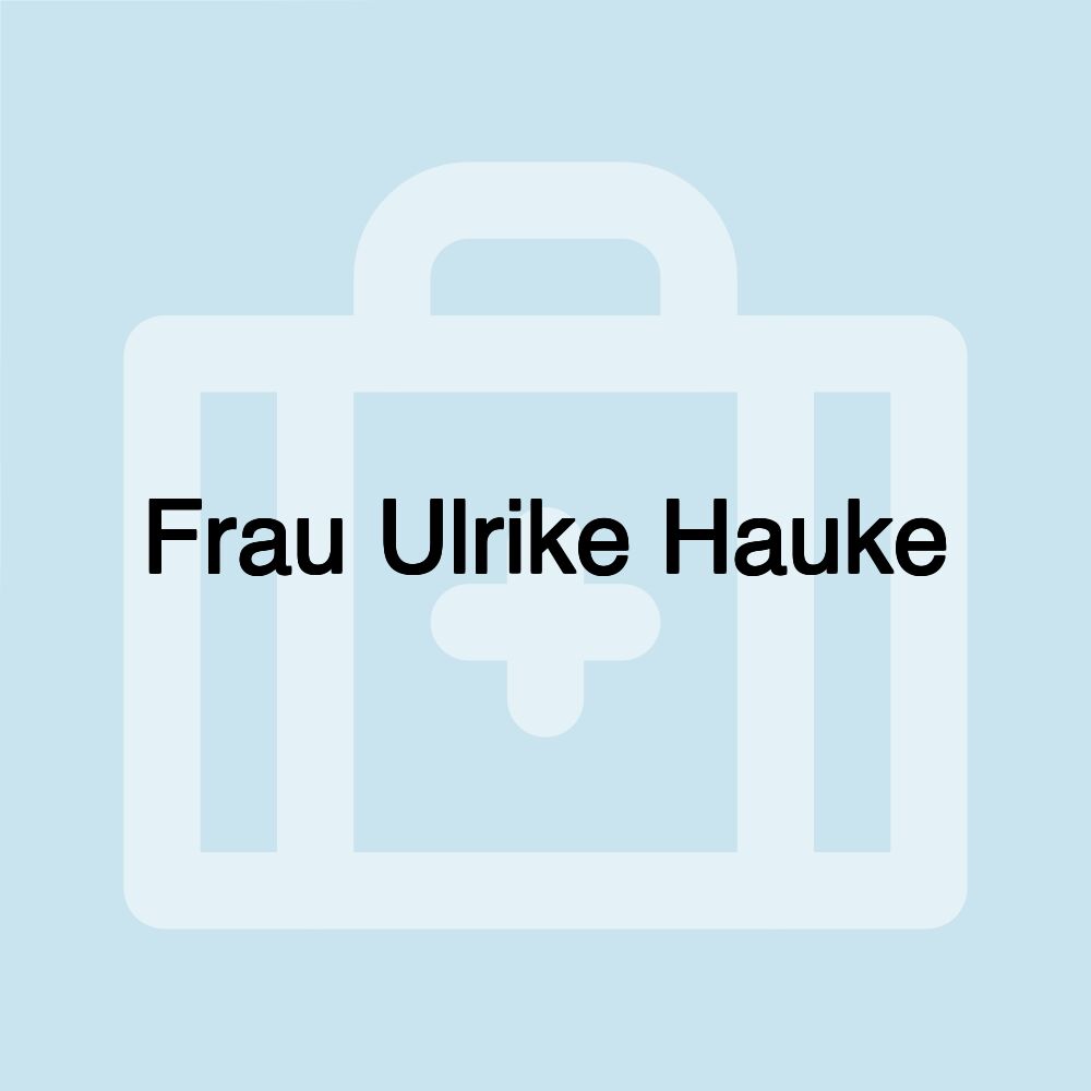 Frau Ulrike Hauke