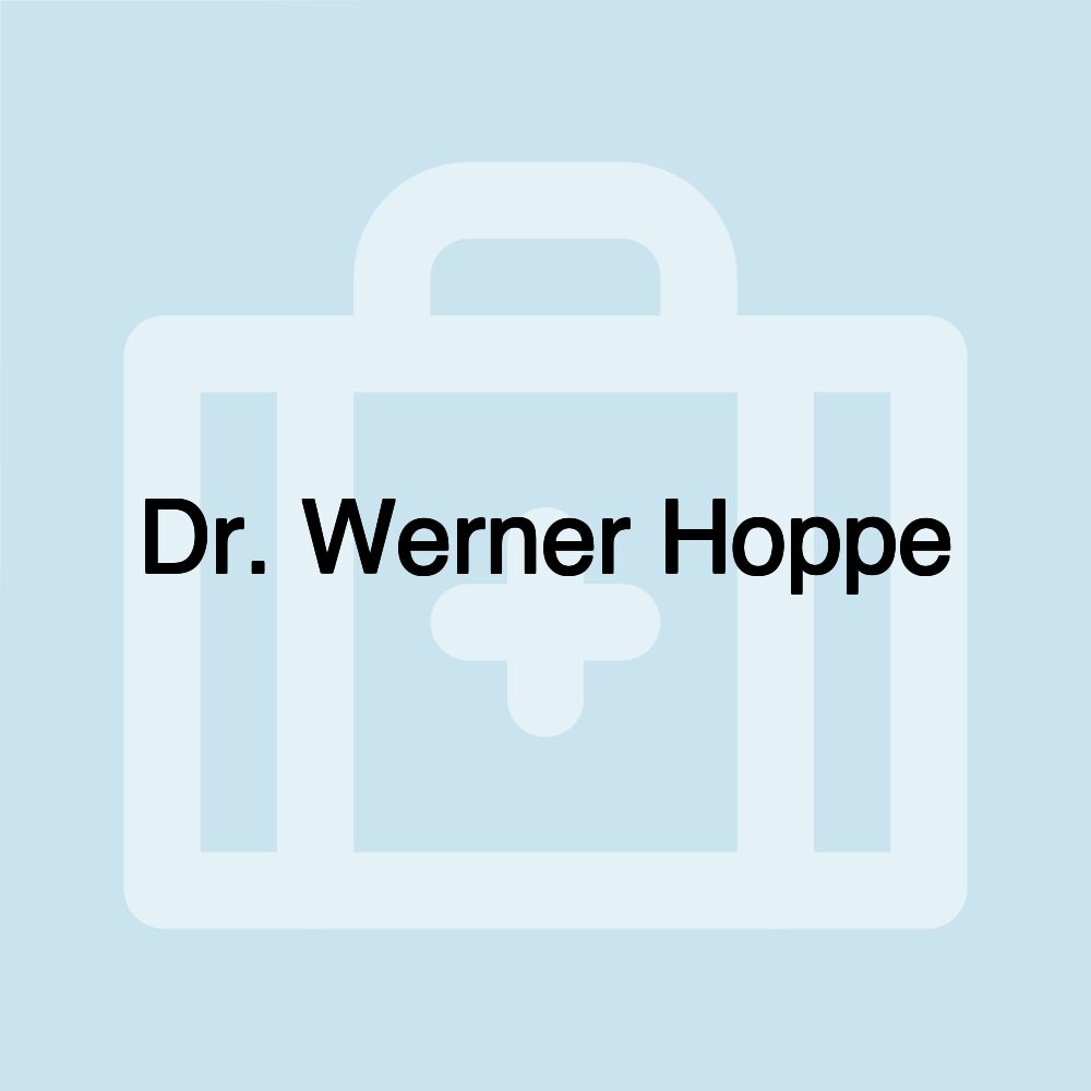 Dr. Werner Hoppe