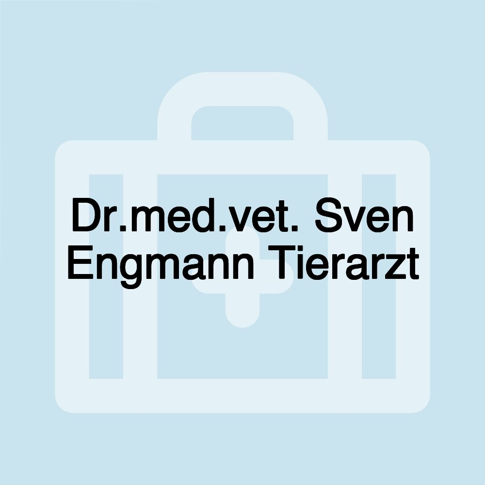 Dr.med.vet. Sven Engmann Tierarzt