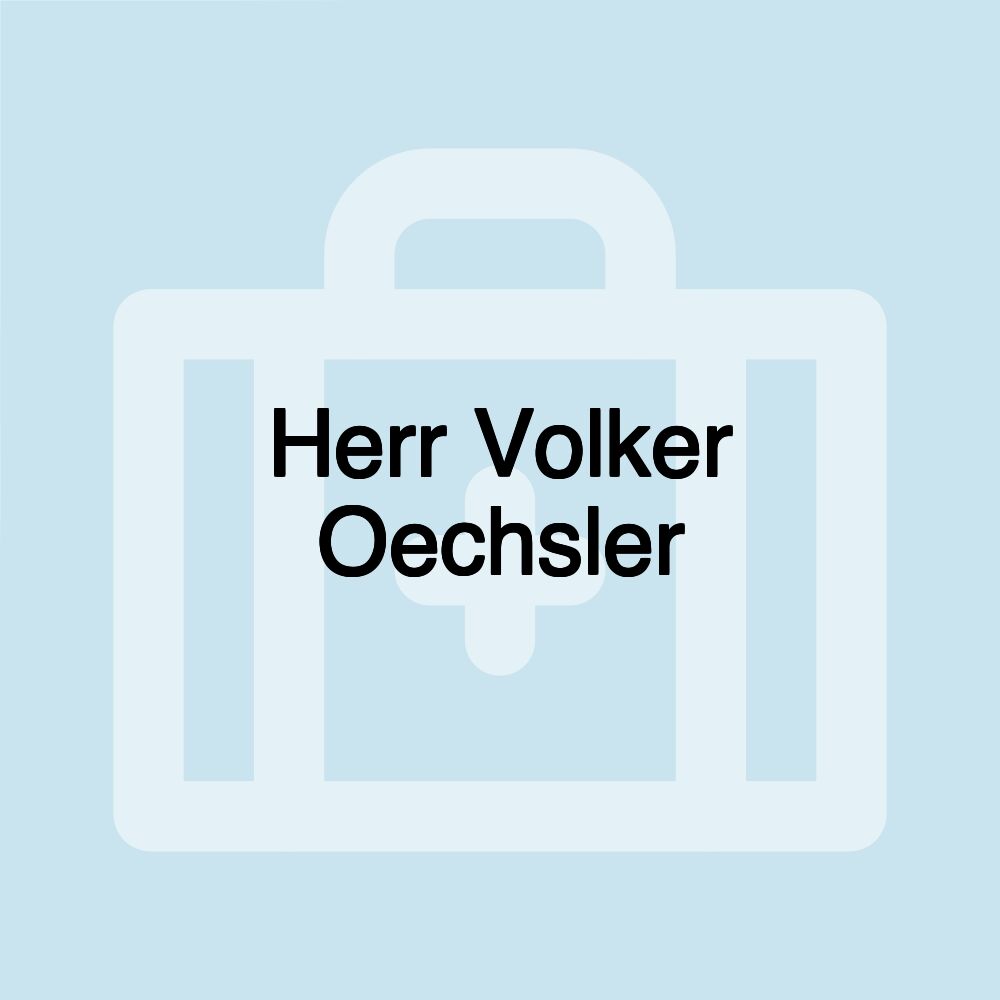 Herr Volker Oechsler