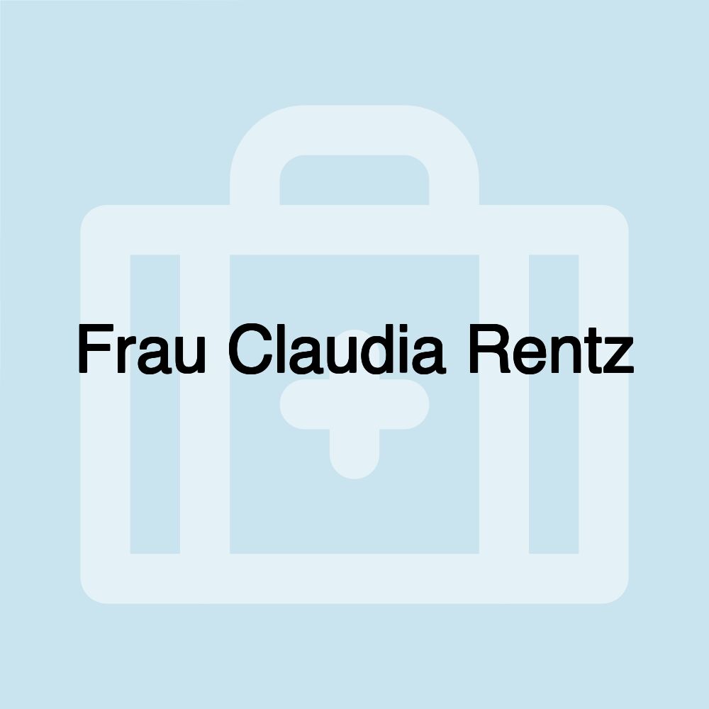 Frau Claudia Rentz