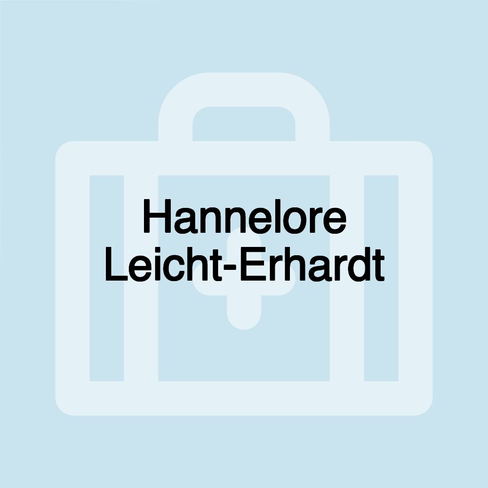 Hannelore Leicht-Erhardt