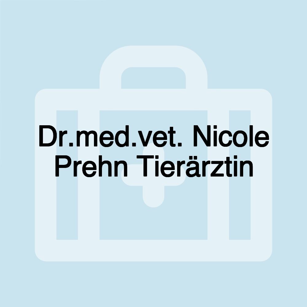 Dr.med.vet. Nicole Prehn Tierärztin