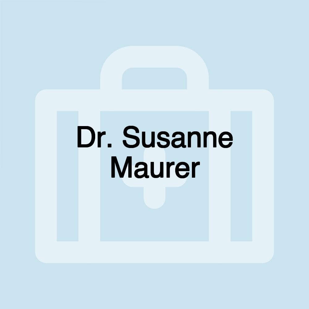 Dr. Susanne Maurer