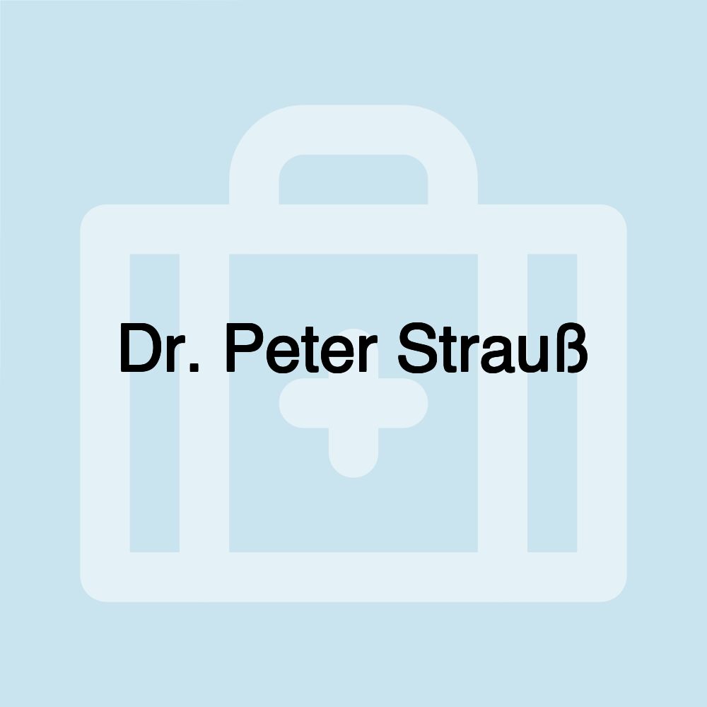 Dr. Peter Strauß