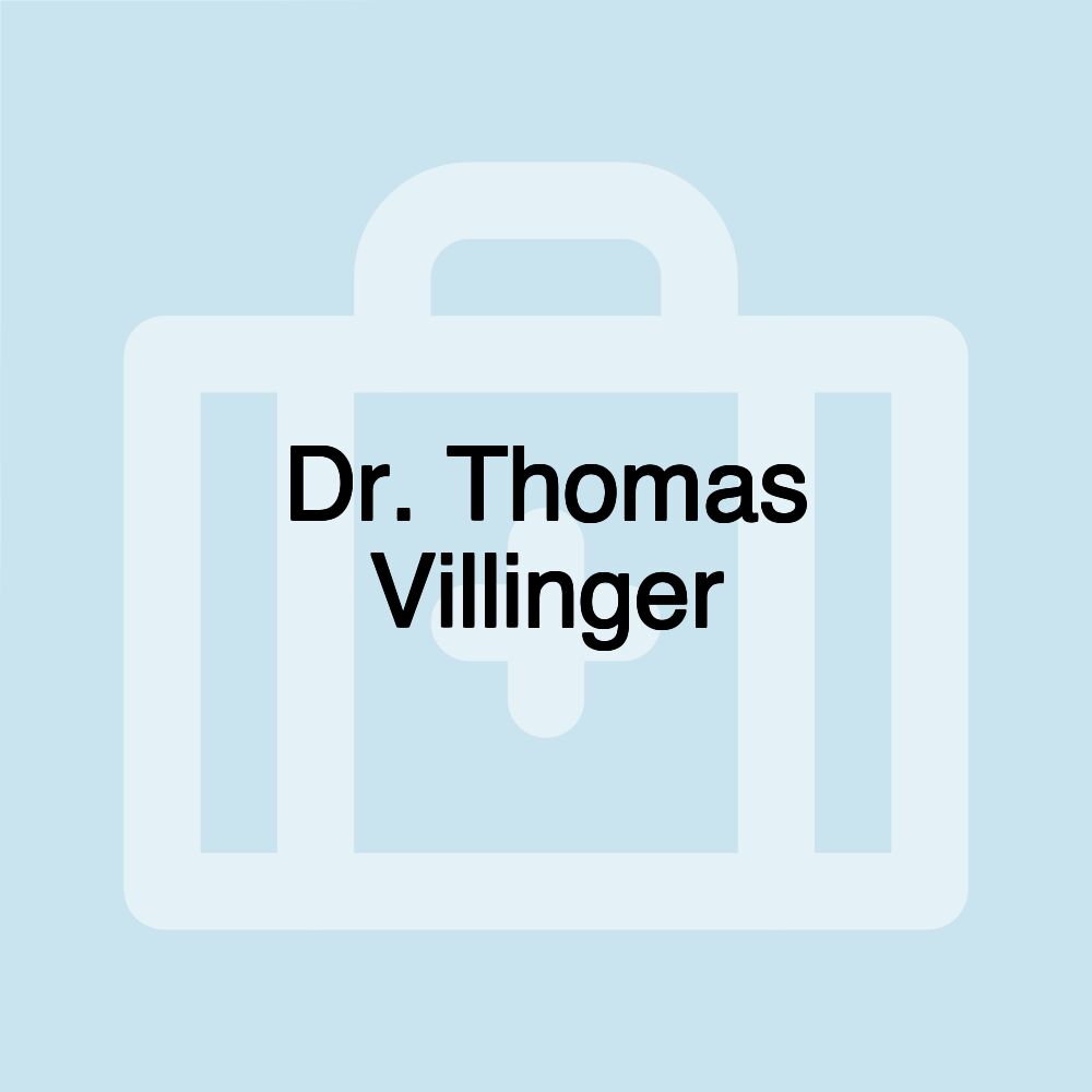 Dr. Thomas Villinger