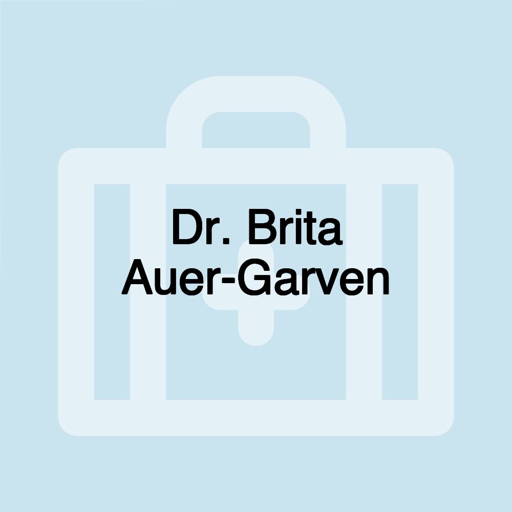 Dr. Brita Auer-Garven