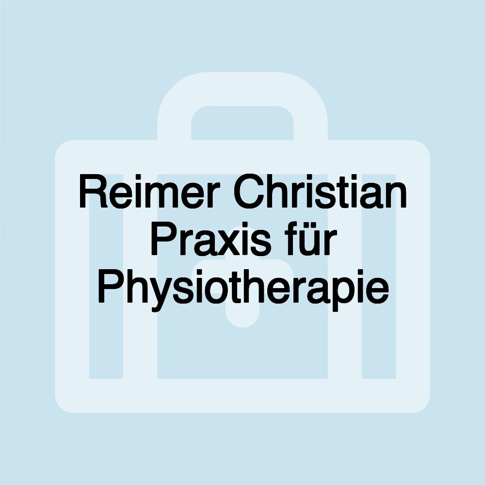 Reimer Christian Praxis für Physiotherapie