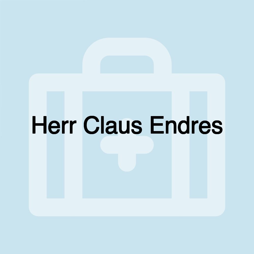 Herr Claus Endres