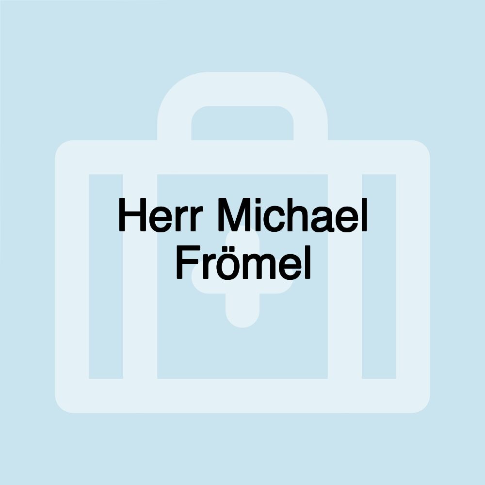 Herr Michael Frömel