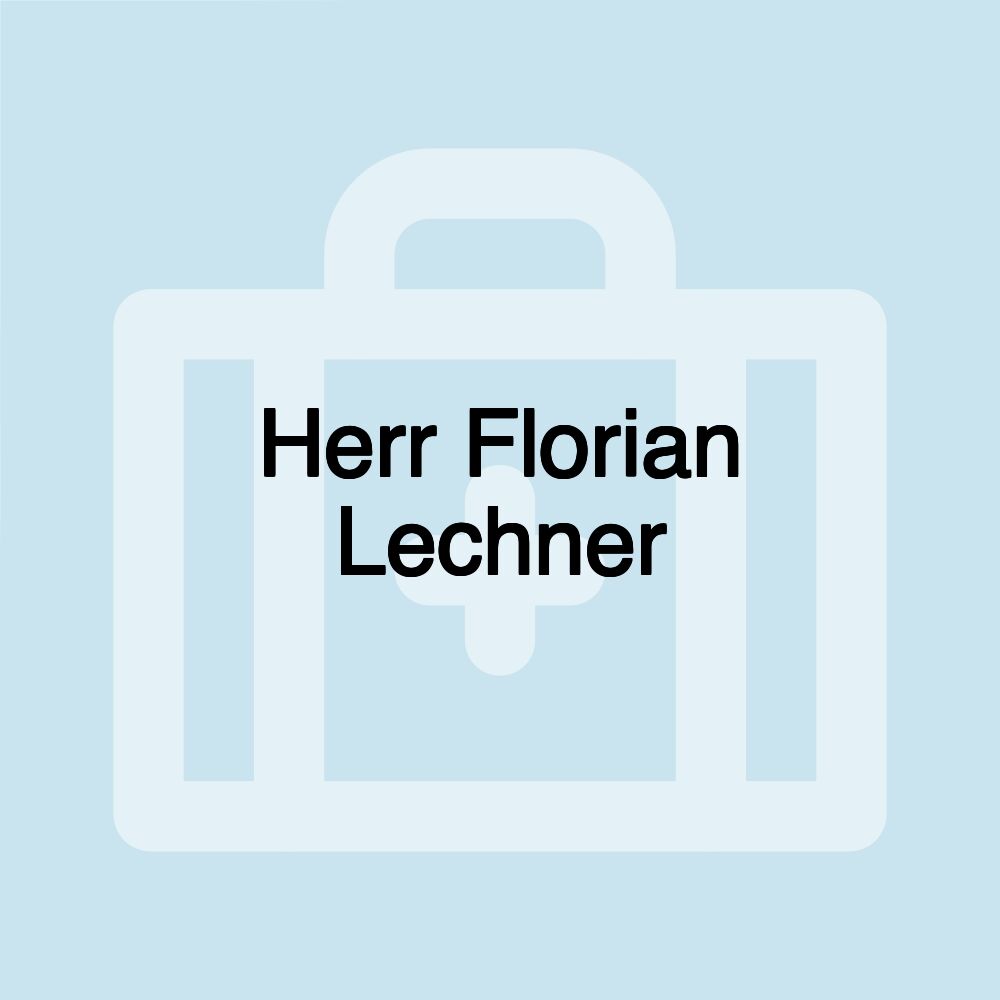 Herr Florian Lechner