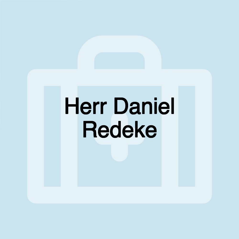 Herr Daniel Redeke