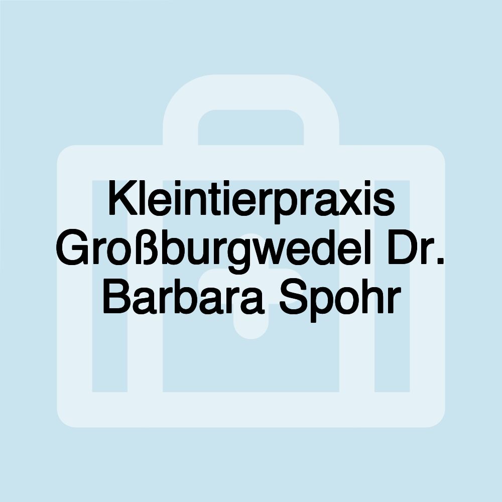 Kleintierpraxis Großburgwedel Dr. Barbara Spohr