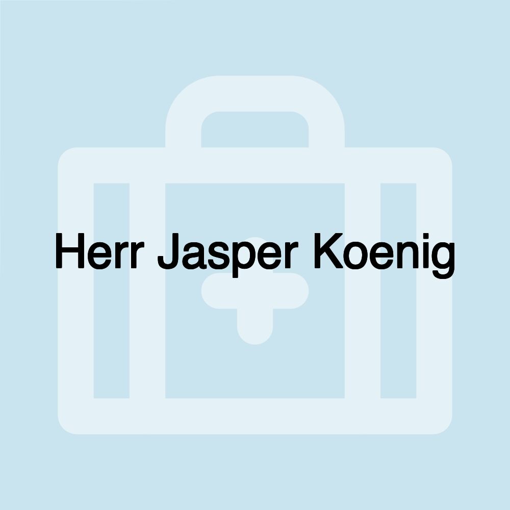 Herr Jasper Koenig