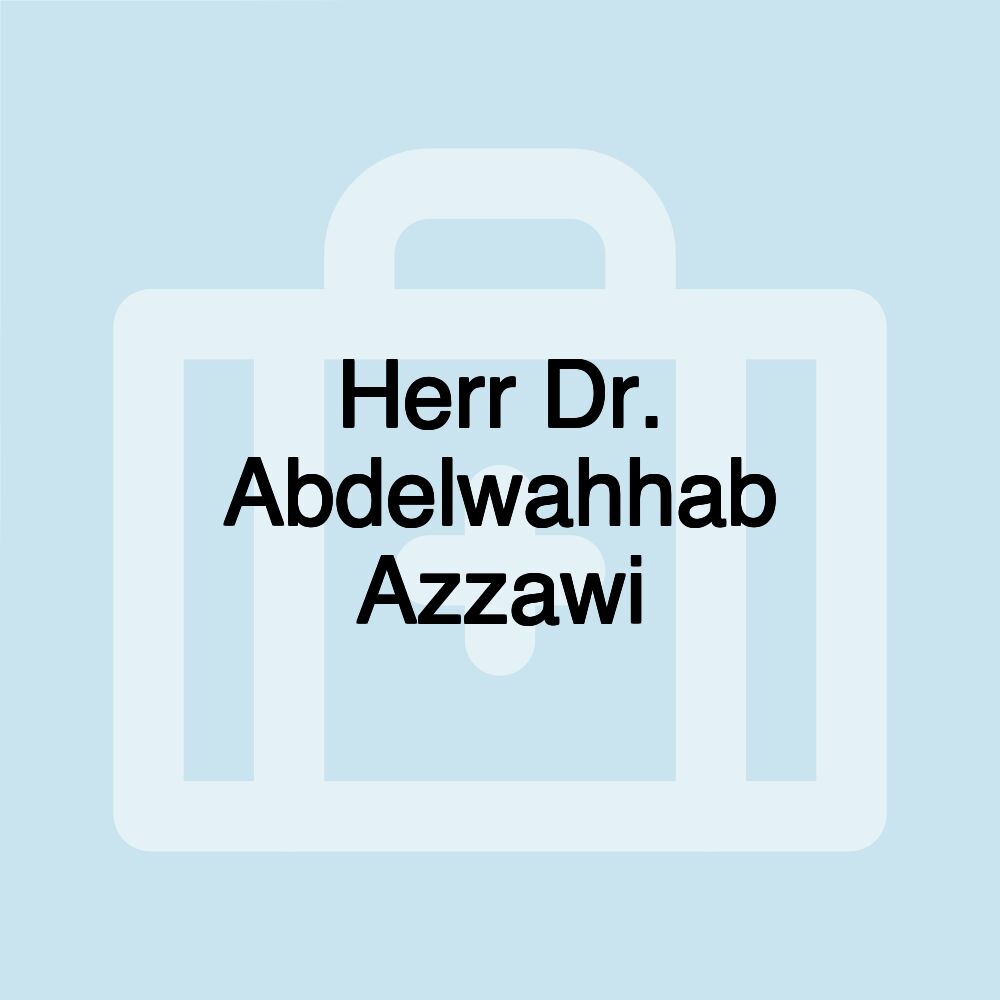 Herr Dr. Abdelwahhab Azzawi