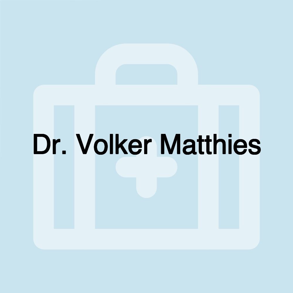 Dr. Volker Matthies