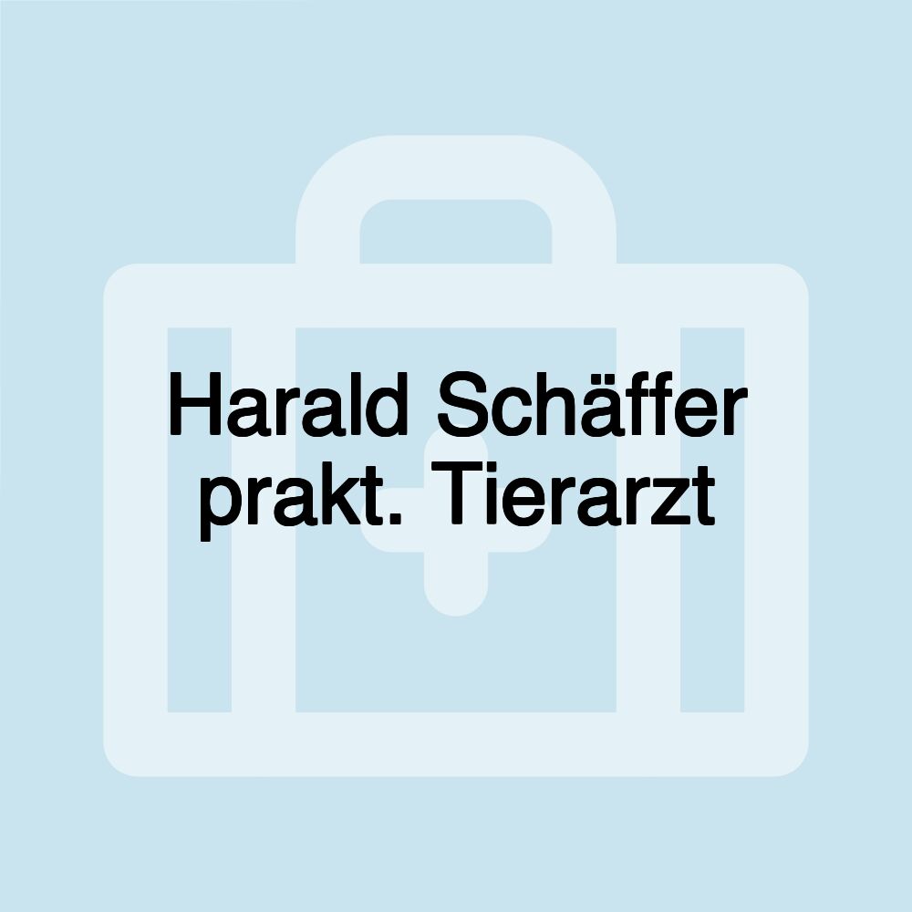 Harald Schäffer prakt. Tierarzt