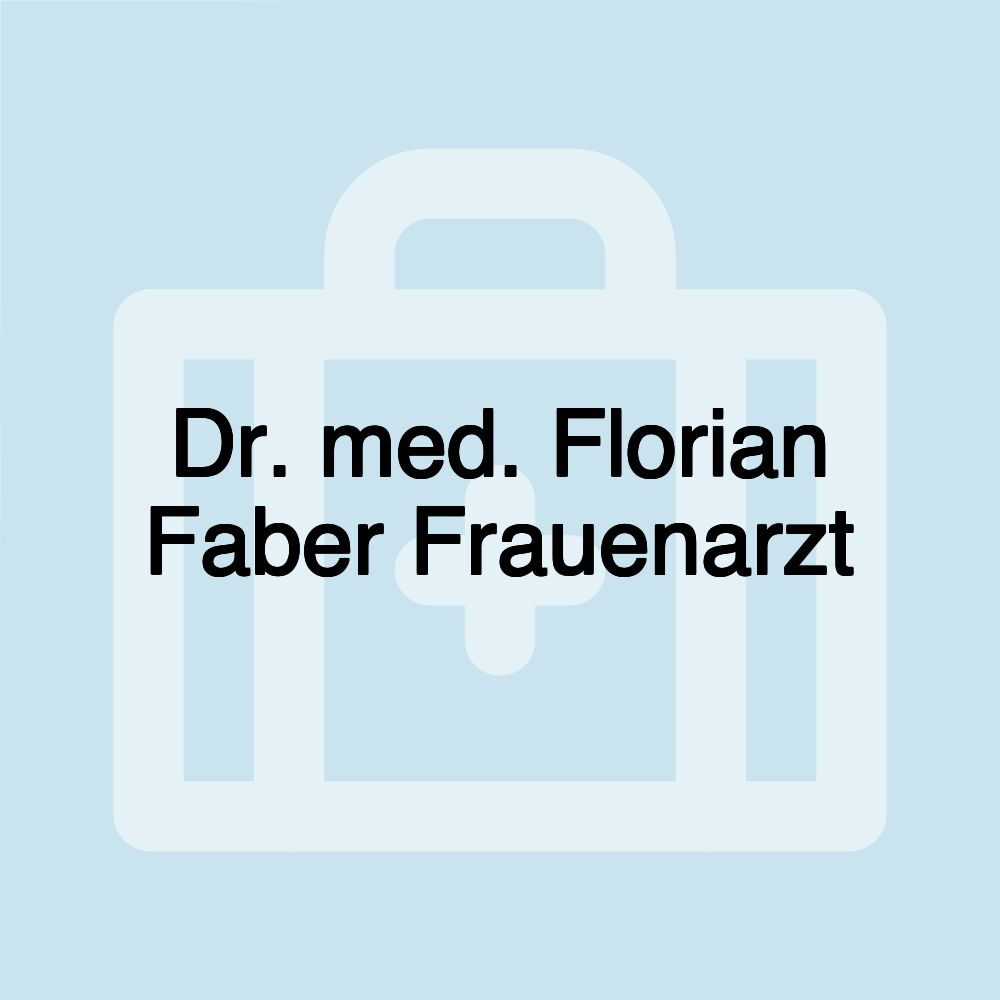 Dr. med. Florian Faber Frauenarzt