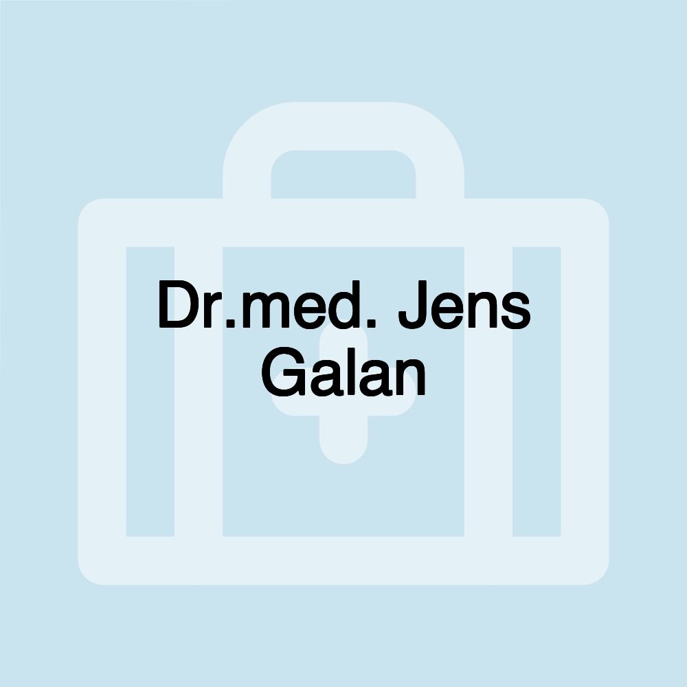 Dr.med. Jens Galan