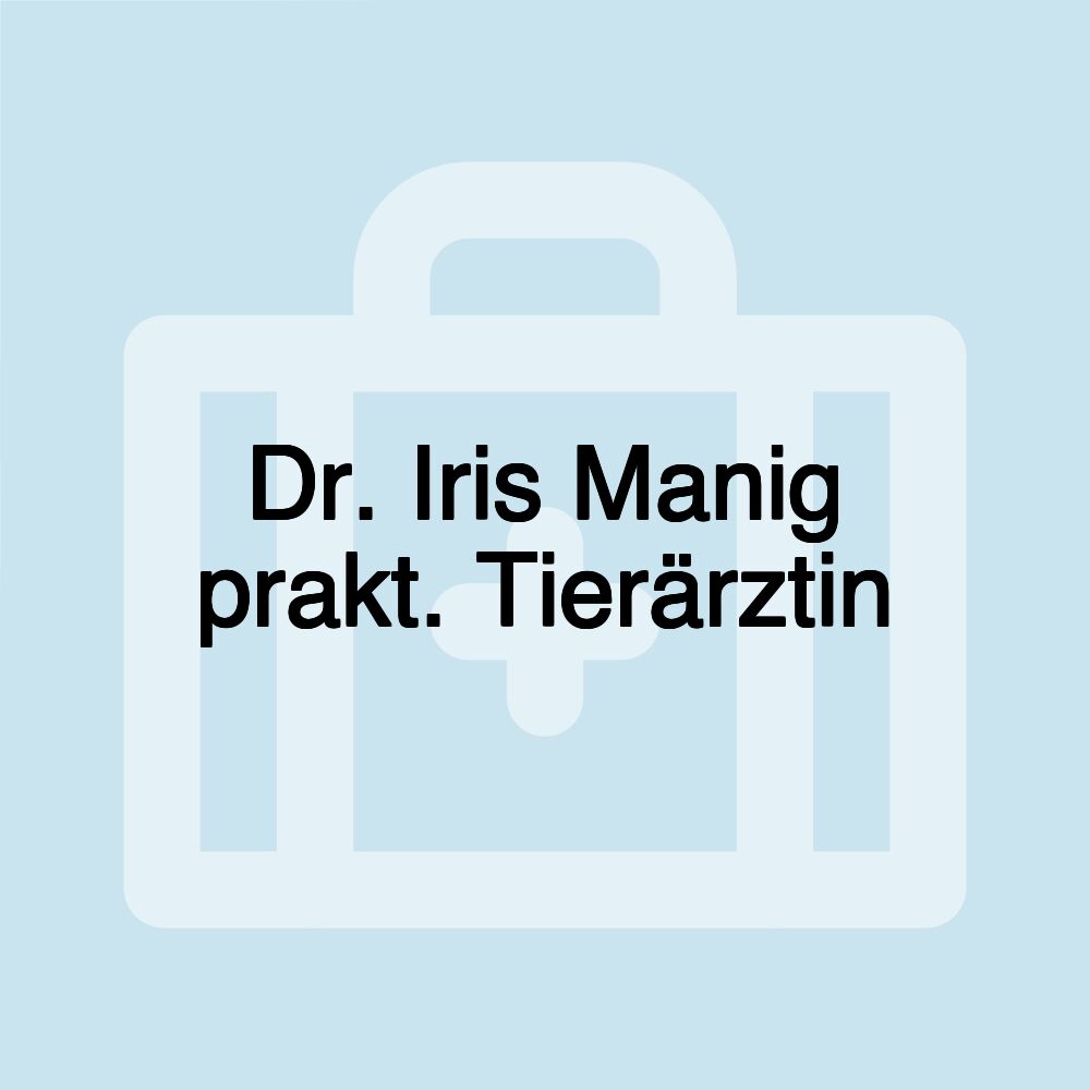 Dr. Iris Manig prakt. Tierärztin