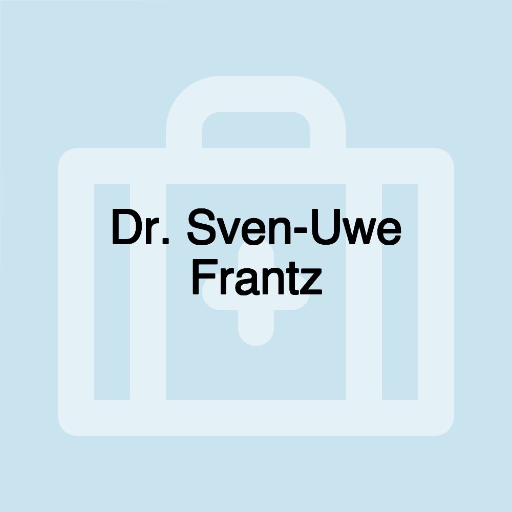 Dr. Sven-Uwe Frantz