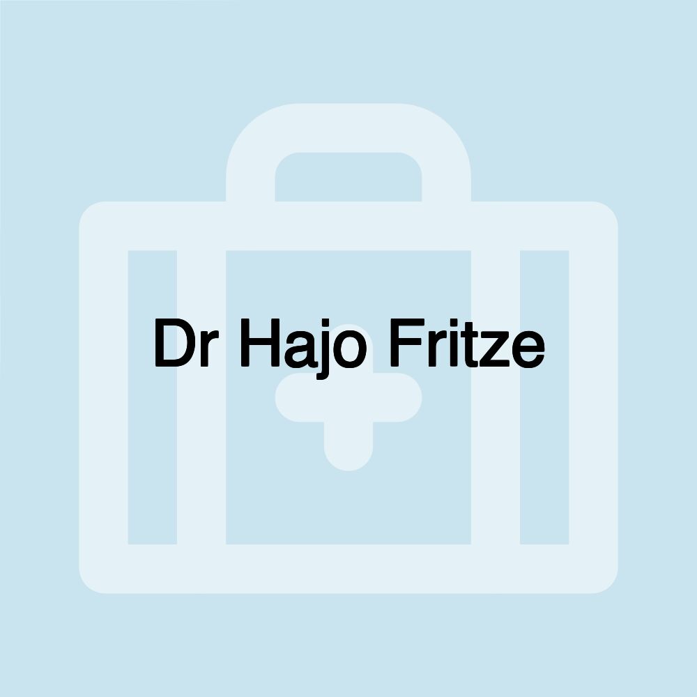 Dr Hajo Fritze