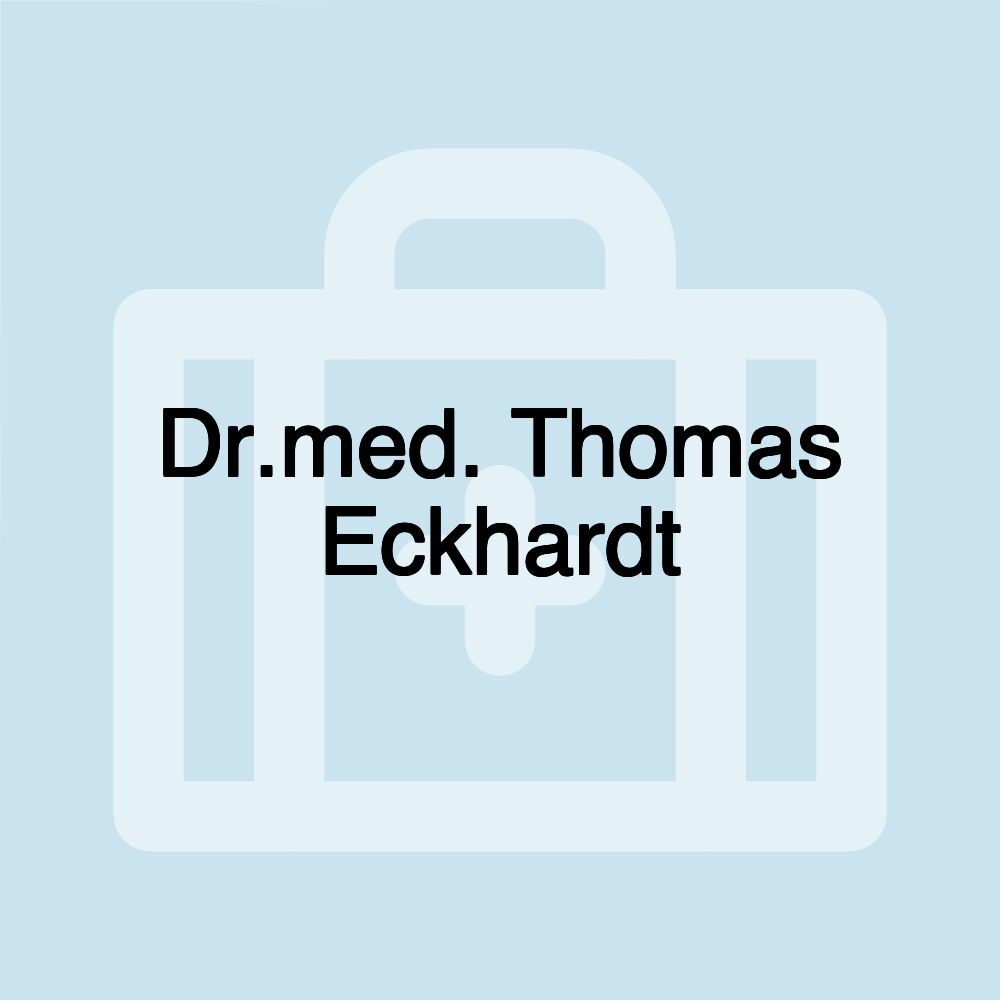 Dr.med. Thomas Eckhardt