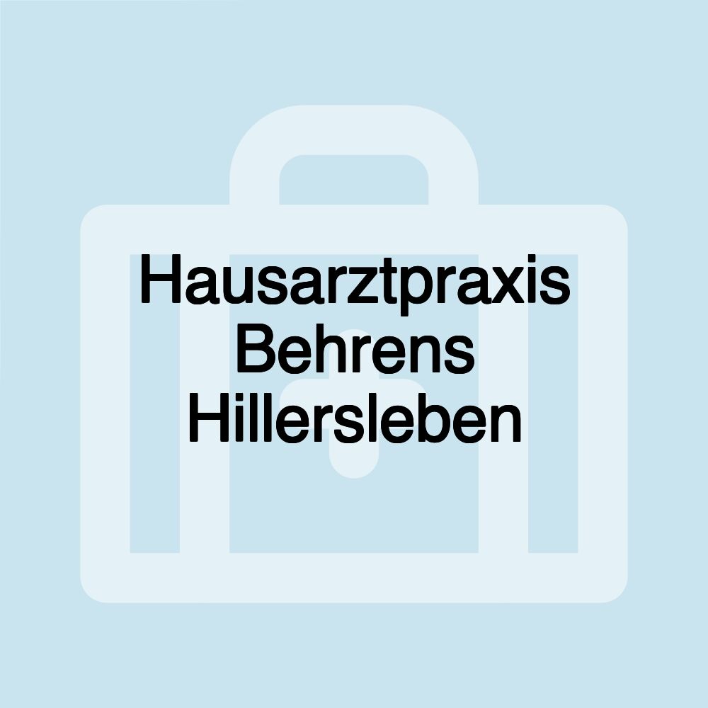 Hausarztpraxis Behrens Hillersleben