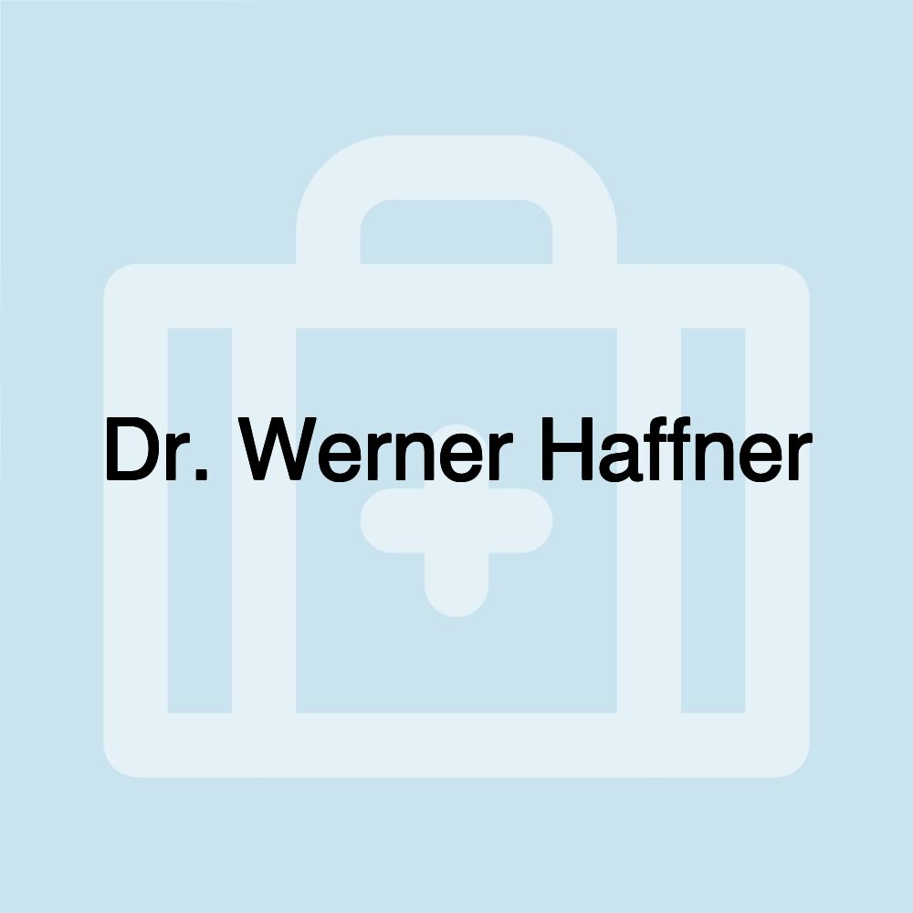 Dr. Werner Haffner