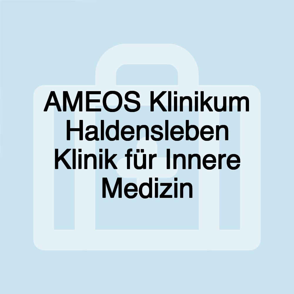 AMEOS Klinikum Haldensleben Klinik für Innere Medizin