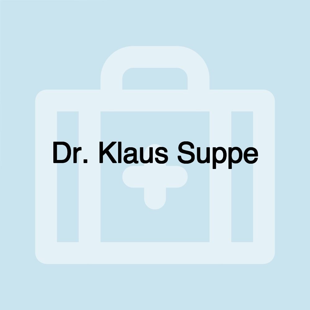 Dr. Klaus Suppe