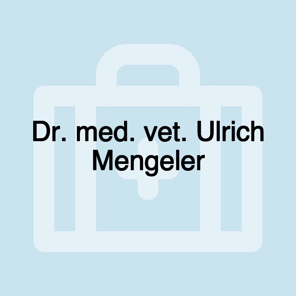 Dr. med. vet. Ulrich Mengeler