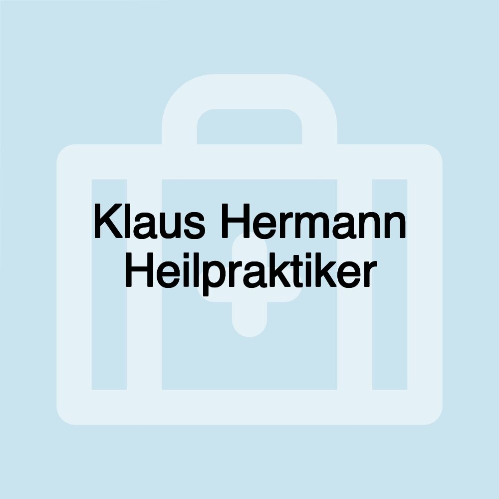 Klaus Hermann Heilpraktiker