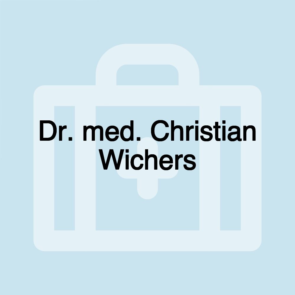 Dr. med. Christian Wichers