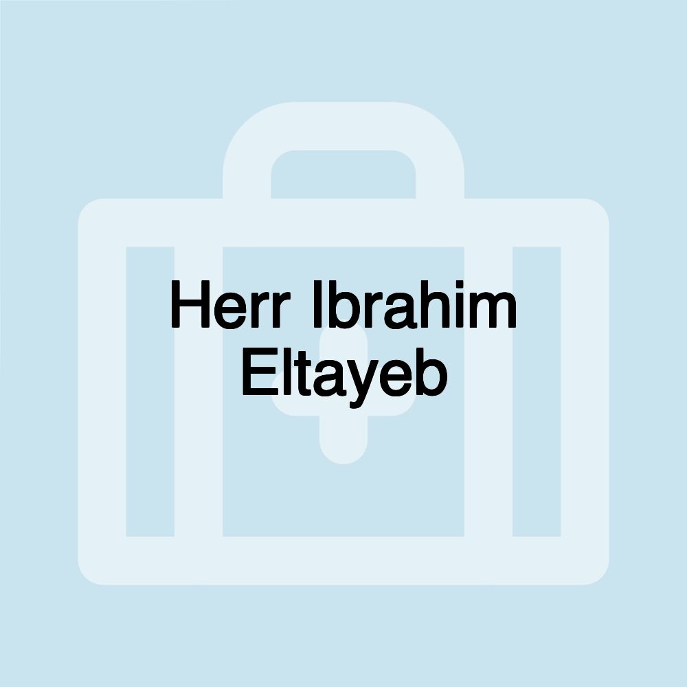 Herr Ibrahim Eltayeb