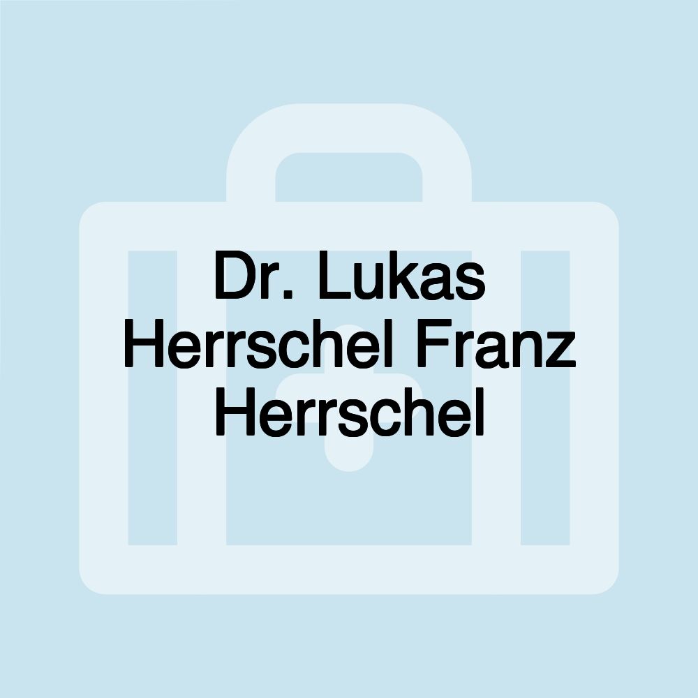 Dr. Lukas Herrschel Franz Herrschel