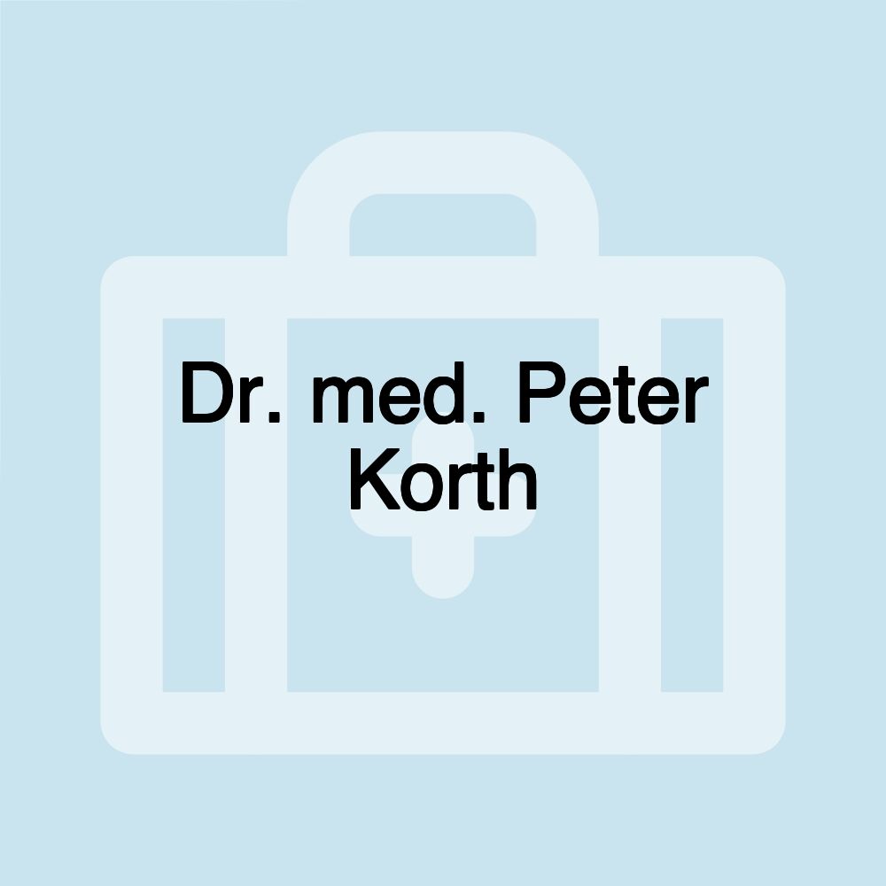 Dr. med. Peter Korth