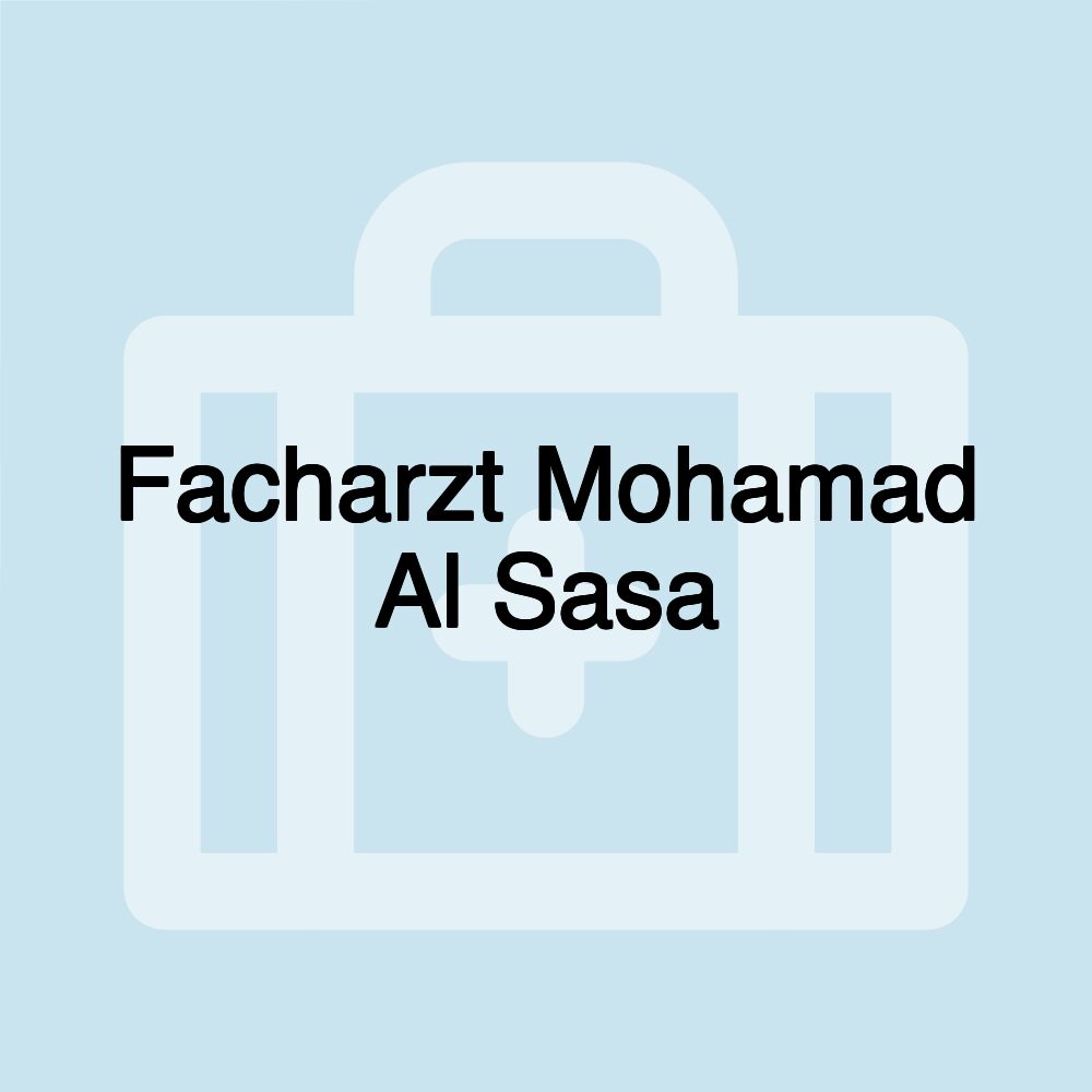 Facharzt Mohamad Al Sasa