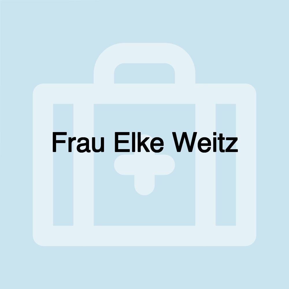 Frau Elke Weitz