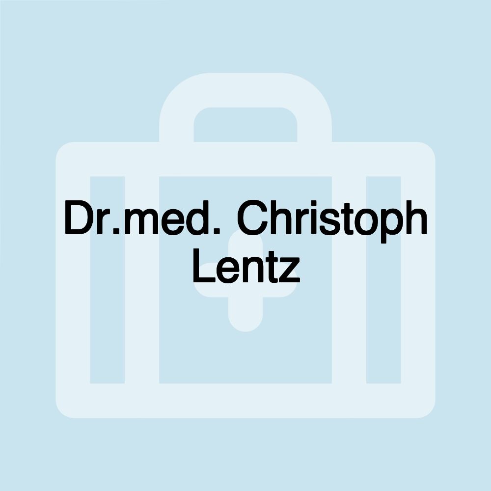 Dr.med. Christoph Lentz