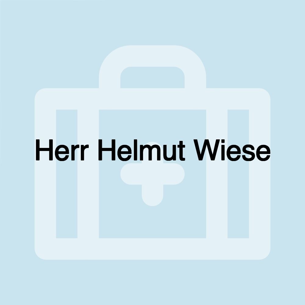 Herr Helmut Wiese